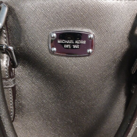 Michael Kors Pewter Satchel - Picture 12 of 15